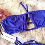 We Wore What Ruched Bandeau Bikini Sapphire Blue XS NWT Photo 5