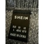 SheIn Gray Star Print High Elastic Waist Pull-On Mini Straight Pencil Skirt Sz L Photo 3