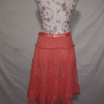 Candie's Candie Girl M Mesh Skirt in Orangie Pinkish Coral Photo 2