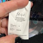 Fit 4U size 16 Kokomo cap sleeve swim top lined black floral print slimming NWT Photo 9