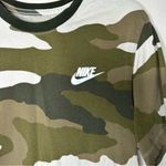Nike  Camo Camouflage T-Shirt - Green and White Small Photo 1