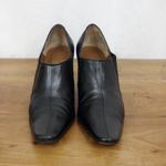 Brooks Brothers Italian Made Heeled Pointed Toe Black Leather Shooties 6 Photo 6