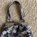 Saks 5th Avenue Vintage Saks Fifth Avenue Statin Floral Lace Mini Wristlet Small Handbag Purse Photo 3