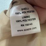 Azazie NEW Brooke Bridesmaids Dress Champaign Sz A14 One Shoulder Aline Chiffon Photo 7