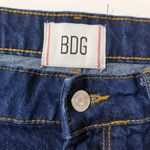 BDG Urban Outfitters  Tapered Baggy Dark Wash Frayed Hem Blue Jeans Photo 3