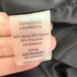 Universal Standard  X Henning State Jacket Blazer Satin Trim Black Photo 13