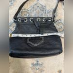 Harley Davidson Black Leather Tote Bag Photo 0