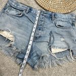 We The Free Free People  Jean Mini Short Distressed Cut Off Button Fly Size 30 Photo 11