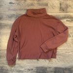 Dark pink/rose waffle knit sweater Size M Photo 0