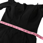 Betsy & Adam Black Off Shoulder Gown Formal Evening 6 S M Photo 7