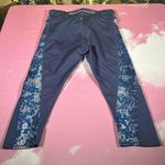 Athleta Revolve Leggings Stride Capri Pant Legging Deep Indigo Women size Medium Photo 4