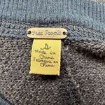 Free People Women's Blue Sequin Long Sleeve Pullover Cropped Sweater Size S Photo 4