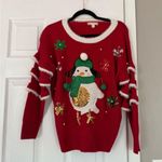 it's our time Christmas Penguin Ugly Sweater 3D Ornaments Cute Red Holidays Snow Photo 0