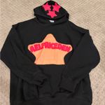 Aelfric Eden  Black Hoodie with Pink Star Accent Photo 0