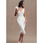 Mac Duggal NWT Mac‎ Duggal 79337 Beaded Sequin
Floral Tea Length  Formal Gown Sz 2 $538 Photo 3