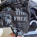 We The Free  People Pacifica High Rise Slim Straight Black Jeans Size 25 Photo 5