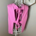 Nation Ltd  Britt Tie Back Tank In Prom Date Pink Sz M 100% Cotton Anthropologie Photo 3