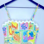 Impeccable‎ Pig Fore Let's Get Away Summer Fruit Rickrack Trim Dress Size S NWT Yellow Photo 5