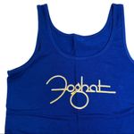 Foghat Logo Tank Sleeveless Top Blue Size M Photo 2
