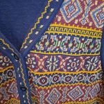 Elisabeth Button Up Colorful‎ Geometric Shape Vest Size 1 Blue Photo 1