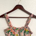 Urban Outfitters  Women’s Dress Pink Fruit Smocked Back Mini Ruffles Size Small Photo 2