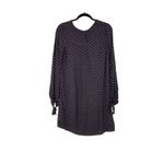 H & M Womens Long Sleeve Navy Blue Abstract Cottage Core Knee Length Dress 4 Photo 4