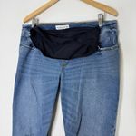 Abercrombie & Fitch  Maternity Ankle Straight Jeans 12R Distressed Photo 4