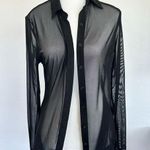 Motel Rocks  Black Mesh Top Photo 0