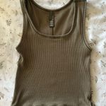 SKIMS Olive green, , cotton rib tank Photo 0