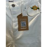Reformation Women's Size 26 White Cynthia Floral Embroidered Straight Jeans NWT Photo 10