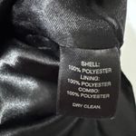 White House | Black Market WHBM‎ Cocktail Dress Black Chiffon Layered Ruffle Rosette Size 2 Photo 5