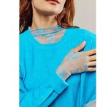 Free People NEW  lady lux layering top in blue bell Photo 1
