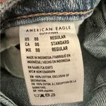 American Eagle Pride NWT Super Hi-Rise A-Line Denim Skirt Size 00 Raw Hem Photo 9