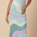House of Sunny Good Vibrations Pastel Colorblock Dress Purple Size 6 Photo 0