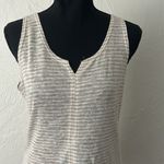 Wasabi + Mint Tan & white striped tank Photo 2