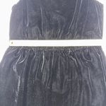J. Jill Dress Classy Old Money Black Velvet Sleeveless Shift Dress Small New Photo 5