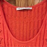 Trina Turk Open Crochet Knit Sleeveless Dress Cover-Up in Orange Pop Size XS/S Photo 3