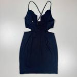 Urban Outfitters Scalloped V-Neck Mini Dress Waist Cutouts Open Back Medium NWT Photo 1