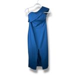 Yumi Kim NWT That Jazz Ink Blue One Shoulder Crepe Sheath Midi Dress Medium Photo 3