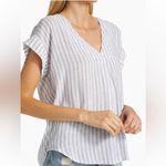 Rails Nala Linen-Blend Blouse Sz L 383 Photo 2