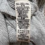 We The Free Free People  Grey Catalina Long Sleeve V-Neck Thermal Top Size Medium Photo 4