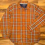 REI co op Wallace lake orange plaid flannel‎ medium cabincore outdoor hike camp Photo 0
