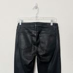 Paige [] Black Fog Luxe Coated Denim Mid Rise Verdugo Ultra Skinny Jeans Size 28 Photo 4