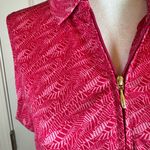 Greg Norman Pink Fern Print Sleeveless Golf Polo Top XL ML75 PlayDry Preppy Photo 1