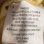 N Touch Hippie Fairy Boho Pastel Yellow Floral Print Mesh Short Sleeve Lined Top Photo 4