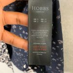 Hobbs Women’s Size 2 Navy White Floral Wrap Midi Dress Elegant Classic Core Blue Photo 4