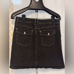 White House | Black Market Denim Skirt, Black&White Stitching, Great Condition Photo 5