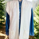 Vintage Knit Sweater Vest Cardigan Size L Photo 0