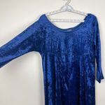 Molly Malloy Dress Womens 16 Blue Crushed Velvet Midi A Photo 5
