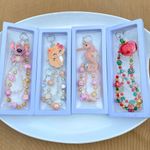 Handmade 🧡Luxury Bag/Phone Chain Charm/Keychain Triple-Layer Flowers Fancy Crystal Beads Photo 6